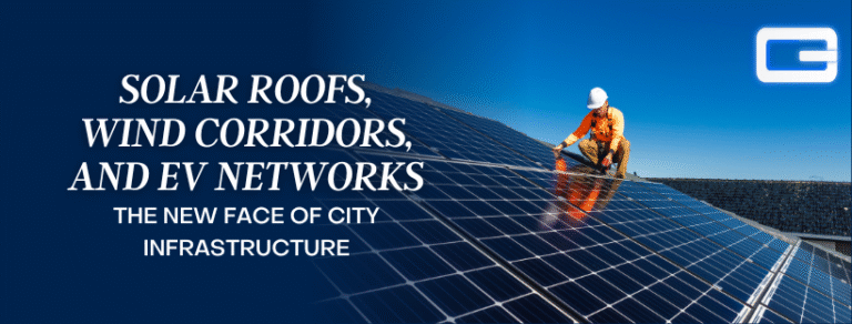 Read more about the article Solar Roofs, Wind Corridors, and EV Networks: The New Face of City Infrastructure