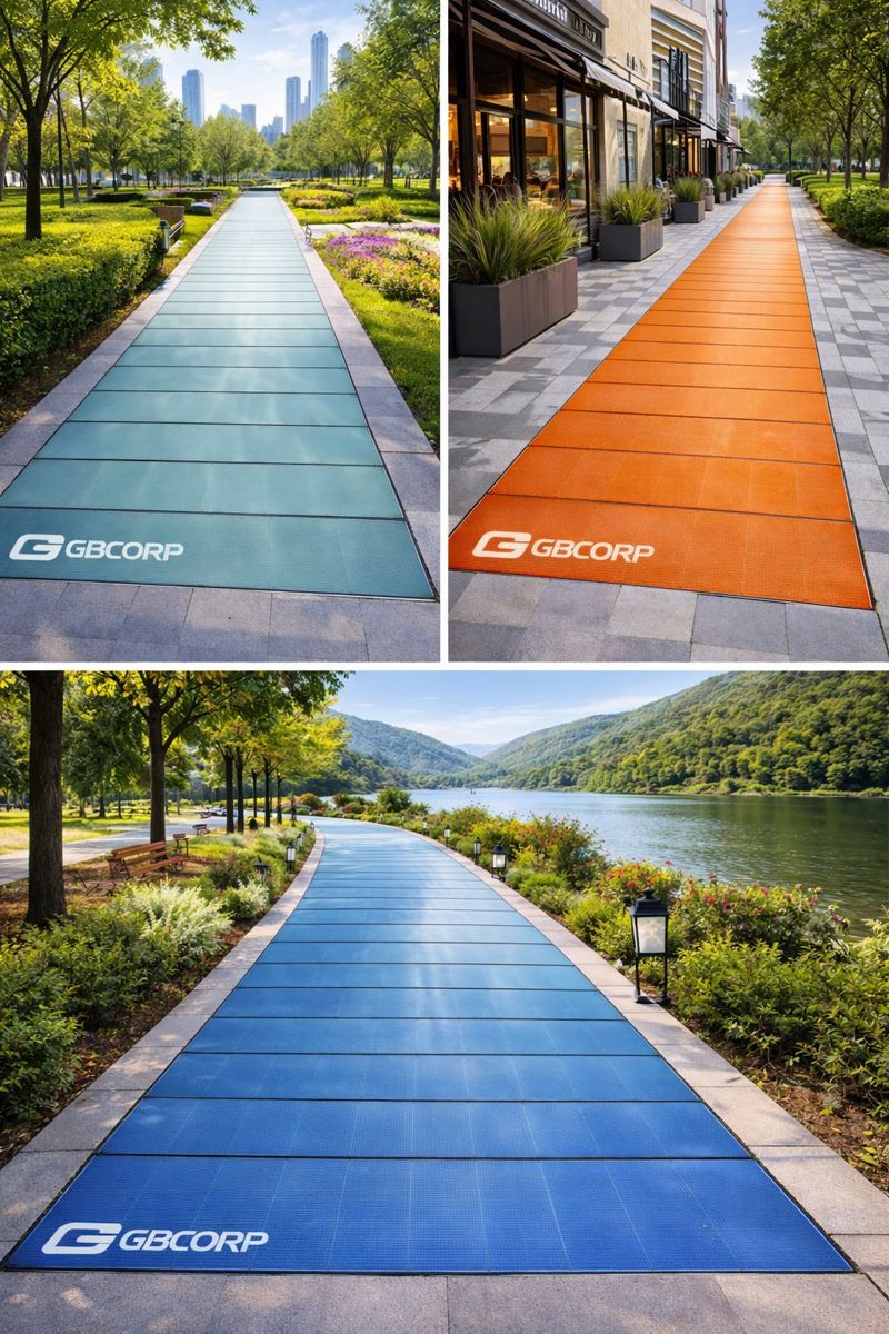 Multi-Colored Outdoor Monocrystalline Silicon BIPV Solar Floor Tiles - Image 2