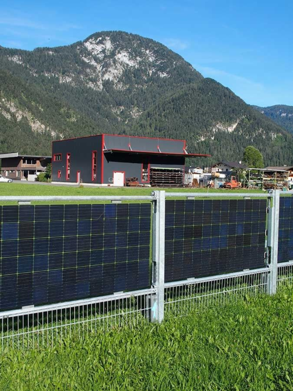 Double Bifacial Solar Panel Fence — GBCORP
