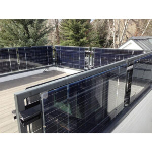 Customizable Transparent BIPV (Building-Integrated Photovoltaic) Balcony Panels