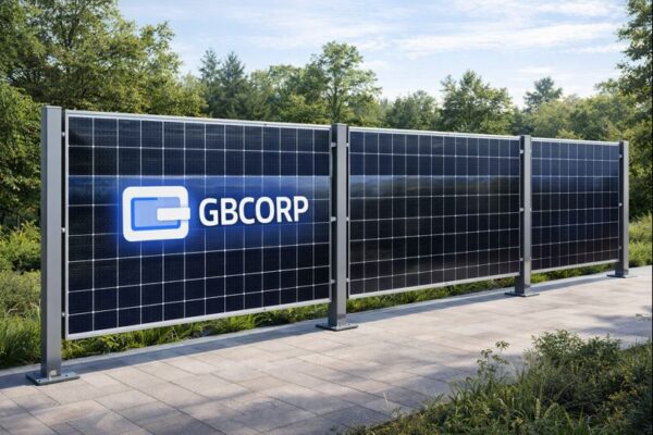 Double Bifacial Solar Panel Fence &mdash; image 5 of 6