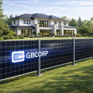 GBCORP Double Bifacial Monocrystalline Solar Panel Fence