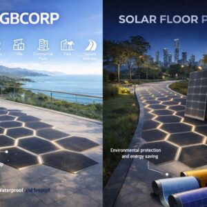 Multi-Colored Outdoor Monocrystalline Silicon BIPV Solar Floor Tiles