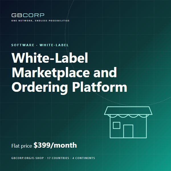 White-Label Marketplace and Ordering Platform